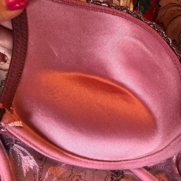 NWT Longline floral satin bra 36B - Picture 11 of 14